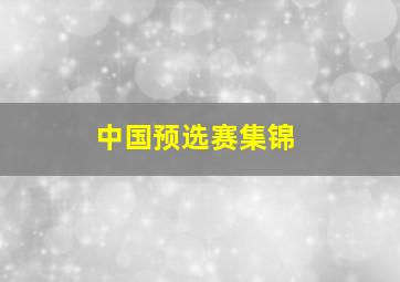 中国预选赛集锦