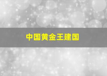 中国黄金王建国