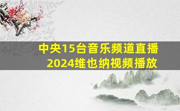 中央15台音乐频道直播2024维也纳视频播放