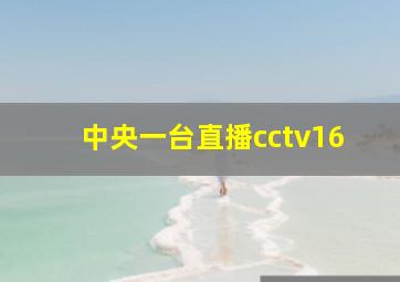 中央一台直播cctv16