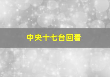 中央十七台回看