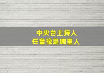 中央台主持人任鲁豫是哪里人