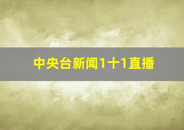 中央台新闻1十1直播