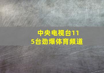 中央电视台115台劲爆体育频道