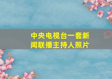 中央电视台一套新闻联播主持人照片