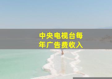 中央电视台每年广告费收入