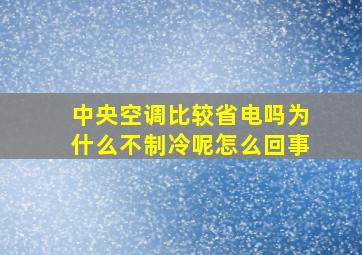 中央空调比较省电吗为什么不制冷呢怎么回事