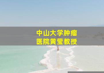 中山大学肿瘤医院黄莹教授