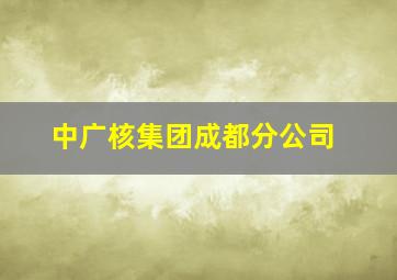 中广核集团成都分公司