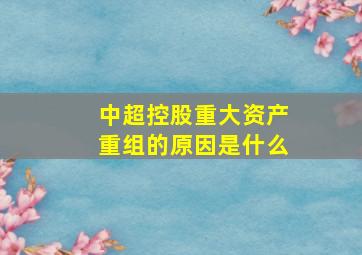 中超控股重大资产重组的原因是什么