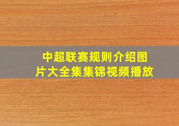 中超联赛规则介绍图片大全集集锦视频播放