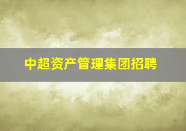 中超资产管理集团招聘