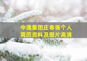 中逸集团庄春强个人简历资料及图片高清