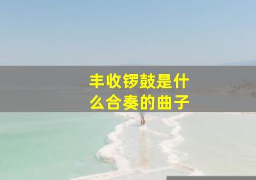 丰收锣鼓是什么合奏的曲子