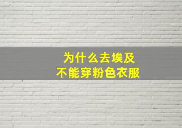 为什么去埃及不能穿粉色衣服