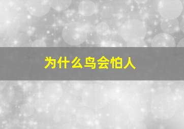 为什么鸟会怕人