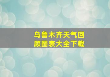 乌鲁木齐天气回顾图表大全下载