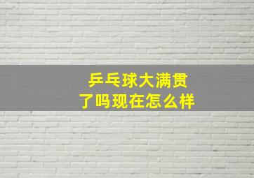 乒乓球大满贯了吗现在怎么样