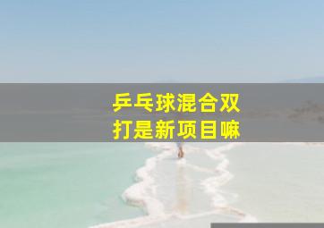 乒乓球混合双打是新项目嘛