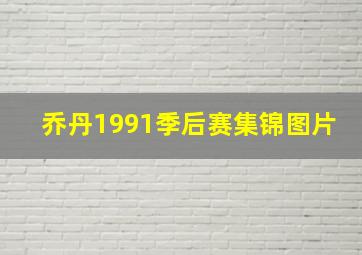 乔丹1991季后赛集锦图片