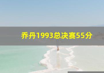 乔丹1993总决赛55分