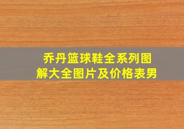 乔丹篮球鞋全系列图解大全图片及价格表男