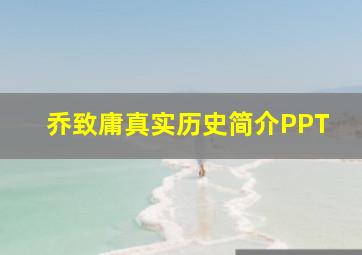 乔致庸真实历史简介PPT