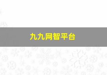 九九网智平台