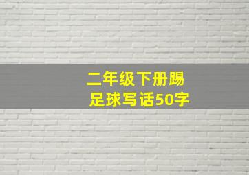 二年级下册踢足球写话50字