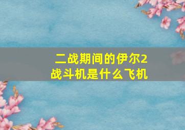 二战期间的伊尔2战斗机是什么飞机