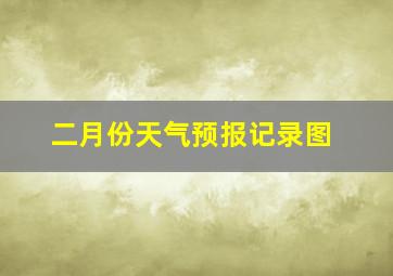 二月份天气预报记录图