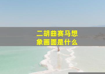 二胡曲赛马想象画面是什么