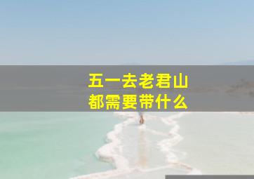 五一去老君山都需要带什么