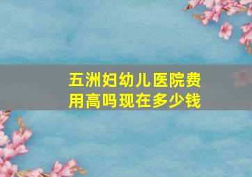 五洲妇幼儿医院费用高吗现在多少钱