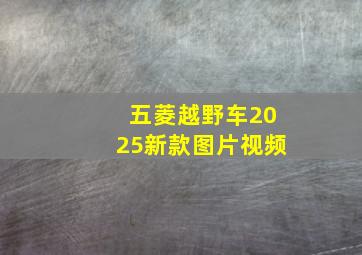 五菱越野车2025新款图片视频