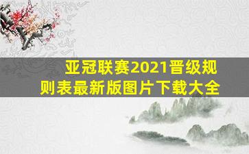 亚冠联赛2021晋级规则表最新版图片下载大全