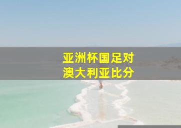 亚洲杯国足对澳大利亚比分