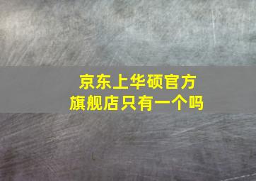 京东上华硕官方旗舰店只有一个吗