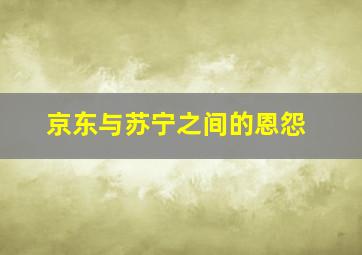 京东与苏宁之间的恩怨