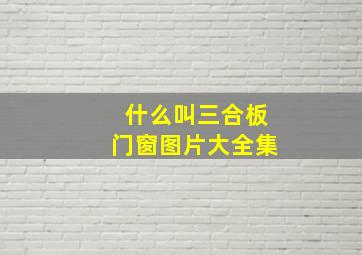 什么叫三合板门窗图片大全集