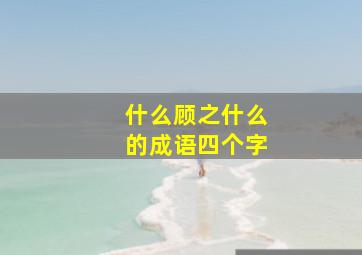 什么顾之什么的成语四个字