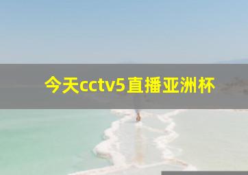 今天cctv5直播亚洲杯