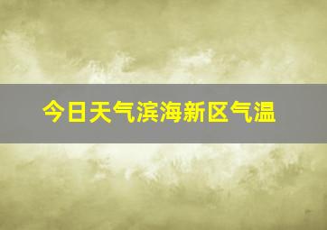 今日天气滨海新区气温