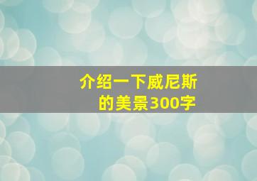 介绍一下威尼斯的美景300字