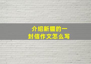 介绍新疆的一封信作文怎么写