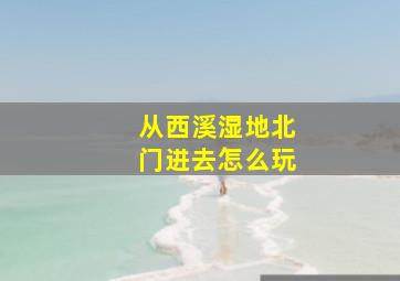 从西溪湿地北门进去怎么玩