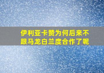 伊利亚卡赞为何后来不跟马龙白兰度合作了呢