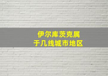 伊尔库茨克属于几线城市地区