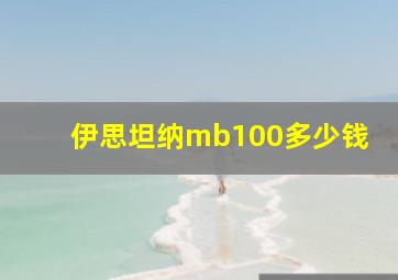 伊思坦纳mb100多少钱