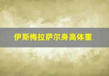 伊斯梅拉萨尔身高体重